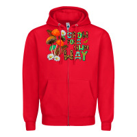 Red grow your own way Zipper Hoodie - AdoDesignShop