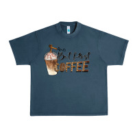 Midnight Navy but first coffee Urban Heavy Tee - BarkalooDesign
