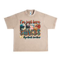 French Oak i'm just here for the snacks #american football br Urban Heavy Tee - Zillion Design Studio