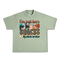 Oil Green i'm just here for the snacks #american football br Urban Heavy Tee - Zillion Design Studio