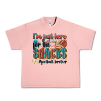 Salmon i'm just here for the snacks #american football br Urban Heavy Tee - Zillion Design Studio