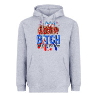 Heather Grey boom bitch get out the way Heavyweight Hoodie - NancyCooperArtShop