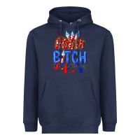 Navy boom bitch get out the way Heavyweight Hoodie - NancyCooperArtShop