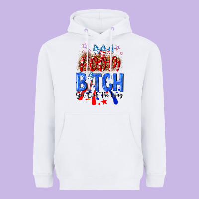 Boom Bitch Get Out The Way Heavyweight Hoodie Designed By Nancycooperartshop