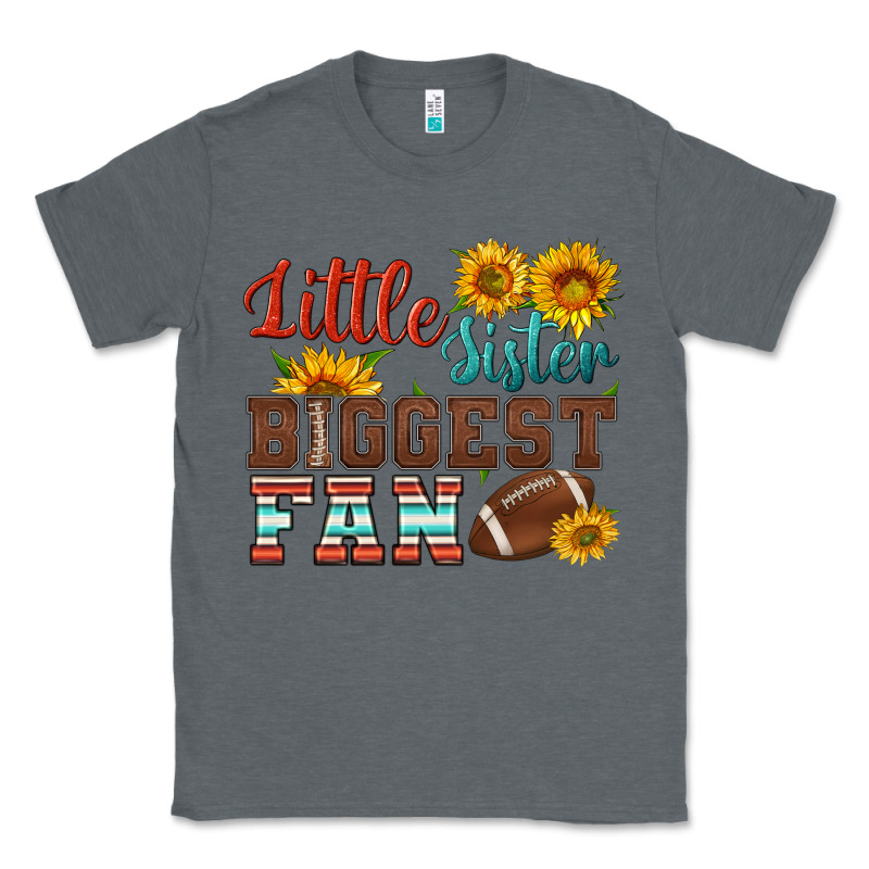 Little Sister Biggest Fan American Football Classic Tee by HRA Design Shop | Teevron