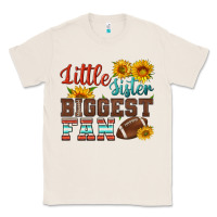 Natural little sister biggest fan american football Classic Tee - HRA Design Shop