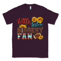 Plum little sister biggest fan american football Classic Tee - HRA Design Shop