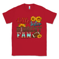 Red little sister biggest fan american football Classic Tee - HRA Design Shop