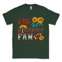 Sports Green little sister biggest fan american football Classic Tee - HRA Design Shop