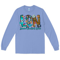 Colony Blue lpn Long Sleeve Tee - CowhideDigitalArt