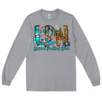 Heather Grey lpn Long Sleeve Tee - CowhideDigitalArt
