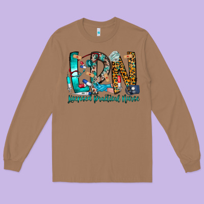 Lpn Long Sleeve Tee Designed By Cowhidedigitalart