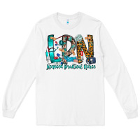 White lpn Long Sleeve Tee - CowhideDigitalArt