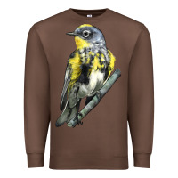 Chestnut yellow rumped warbler Premium Sweatshirt - LillyAllenDesigns