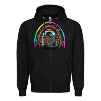 Black nurse life rainbow Zipper Hoodie - JahusDesignShop