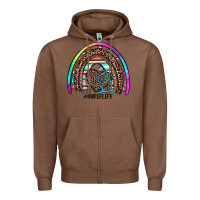 Chestnut nurse life rainbow Zipper Hoodie - JahusDesignShop