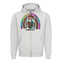 Dove Grey nurse life rainbow Zipper Hoodie - JahusDesignShop