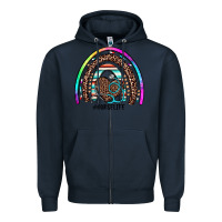 Navy nurse life rainbow Zipper Hoodie - JahusDesignShop