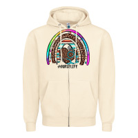 Sandshell nurse life rainbow Zipper Hoodie - JahusDesignShop