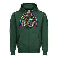 Sports Green nurse life rainbow Zipper Hoodie - JahusDesignShop