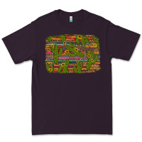 Plum cinco de mayo sunflower and cactus background Premium Tee - Artiststas