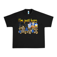 Black i'm just here for the snacks volleyball Urban Heavy Tee - Zillion Design Studio