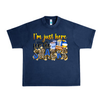 Navy i'm just here for the snacks volleyball Urban Heavy Tee - Zillion Design Studio