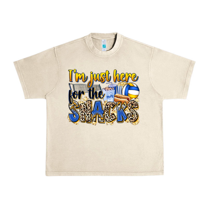 I'm Just Here For The Snacks Volleyball Urban Heavy Tee by Zillion Design Studio | Teevron