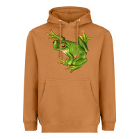 Meerkat White Lipped Tree Frog Illustrations Heavyweight Hoodie - LillyAllenDesigns