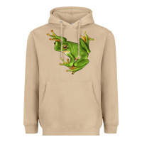 Mushroom White Lipped Tree Frog Illustrations Heavyweight Hoodie - LillyAllenDesigns