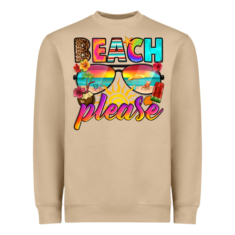 Beach Please Heavyweight Sweatshirt by RanaPortraitStore | Teevron