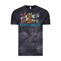 Cloud Black easter western bunnys happy easter Vintage Tee - RanaPortraitStore
