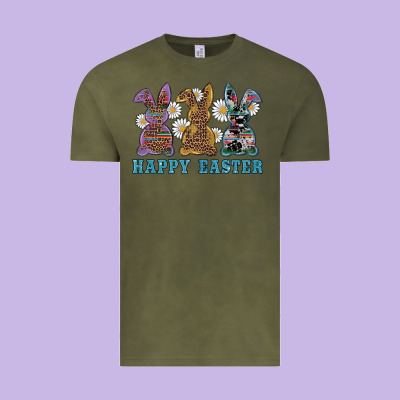 Vintage Tee easter western bunnys happy easter