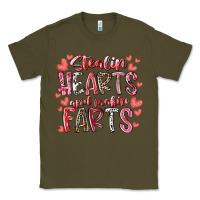 Army Green stealin hearts and makin farts Classic Tee - RacoonDesign