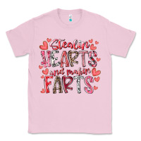 Bubblegum Pink stealin hearts and makin farts Classic Tee - RacoonDesign