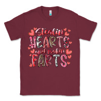 Burgundy stealin hearts and makin farts Classic Tee - RacoonDesign