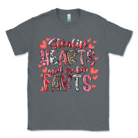 Charcoal Heather stealin hearts and makin farts Classic Tee - RacoonDesign