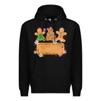 Black costom name christmas cookie Premium Hoodie - MaliasSmallBusiness