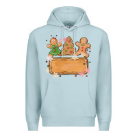 Blue Mist costom name christmas cookie Premium Hoodie - MaliasSmallBusiness