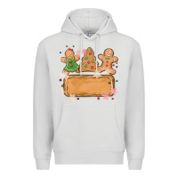 Dove Grey costom name christmas cookie Premium Hoodie - MaliasSmallBusiness