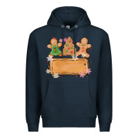 Navy costom name christmas cookie Premium Hoodie - MaliasSmallBusiness