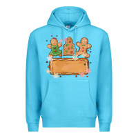 Ocean Blue costom name christmas cookie Premium Hoodie - MaliasSmallBusiness