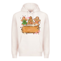 Pale Pink costom name christmas cookie Premium Hoodie - MaliasSmallBusiness