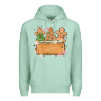Seafoam costom name christmas cookie Premium Hoodie - MaliasSmallBusiness
