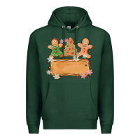 Sports Green costom name christmas cookie Premium Hoodie - MaliasSmallBusiness