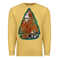 Antique Gold cowhide rusty arrowhead Premium Sweatshirt - Jasminsmagicworld