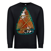 Black cowhide rusty arrowhead Premium Sweatshirt - Jasminsmagicworld