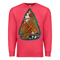 Cardinal cowhide rusty arrowhead Premium Sweatshirt - Jasminsmagicworld