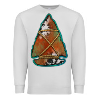 Dove Grey cowhide rusty arrowhead Premium Sweatshirt - Jasminsmagicworld