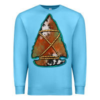 Ocean Blue cowhide rusty arrowhead Premium Sweatshirt - Jasminsmagicworld